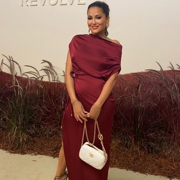 Andrea Iyamah Dresses & Skirts - NWT ANDREA IYAMAH Burgundy One Shoulder Satin Evening Dress